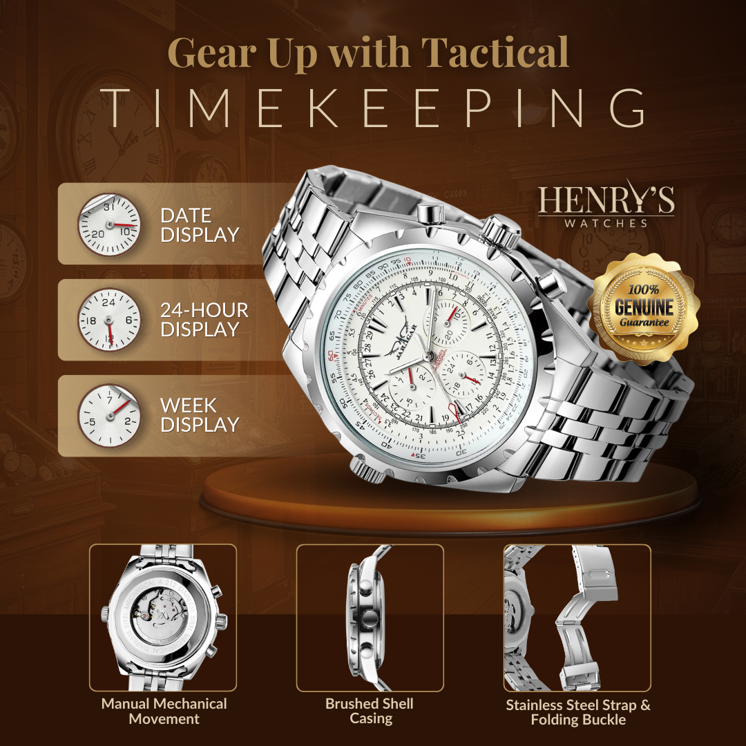 Militärische mechanische Uhr
